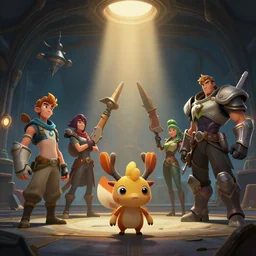 photo cartoon painting of hangar : 6 fantasy, digital painting, unreal engine, 8 k, volumetric lighting, contrast, 3 d alejandro alvarez alena aenami artworks in 4 k beeple, by thomas kinkade hearstone league of legends dofus overwatch