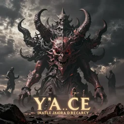 a matte painting of Hell
