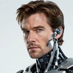 dynamic macro head portrait of dangerous christopher reevee half cyborg by cory walker and ryan ottley and jack kirby and barry windsor - smith, comic, illustration, photo real