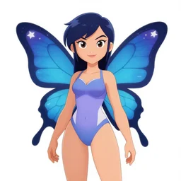 cartoon female character inspired by star butterfly from star vs force the evil, artwork by artgem lau, wlop and rossdraws, anatomically correct, smooth, clean detailed, sharped focus, symmetrical, perfect composition, illustration, extremely coherent, detailed body, colorful