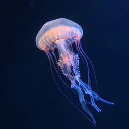 jellyfish floating in the nebula