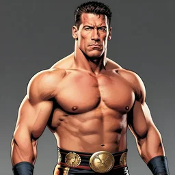 john cena as a comic book character, illustrated by jim lee