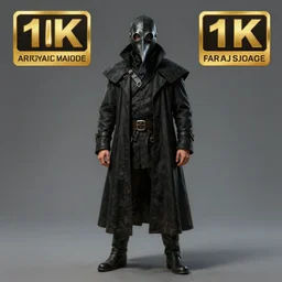 Full body Picture of a male Plague doctor, jet black tuffle coat, beaked mask, battle, detailed face features, D&D, by artgerm and Craig Mullins, James Jean, Andrey Ryabovichev, Mark Simonetti and Peter Morbacher, matte painting, trending on artstation, artstationHD, artstationHQ, octane, full HD, 16K, award winning