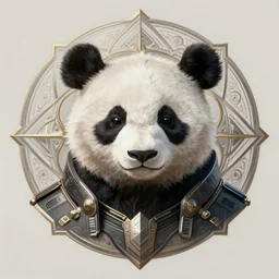 a portrait of a cyberpunk panda, mandala, fantasy, elegant, highly detailed, digital painting, artstation, concept art, matte, sharp focus, illustration, art by justin gerard and josan gonzalez