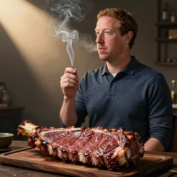 mark zuckerburg smoking meats