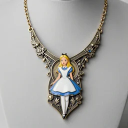 American mcgee's alice artnouveau style necklace