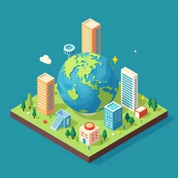isometric view of the end of the world