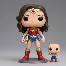 fashion model full body character gal gadot face as wonder woman action figure funko pop, nendoroid, by yoji shinkawa octane render, cgsociety,, anime, disney, pixar, 8 k, hd, dof, volumetric lighting cute, by alex ross