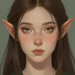 illustration. Close up portrait. matte painting. Narrow features. Elf. craig mullins. ArtStation
