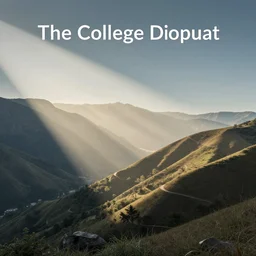 the college dropout, album cover, realistic