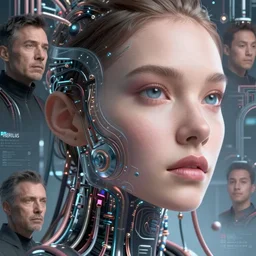 portrait of a beautiful woman by greg rutkowski and jinsung lim and irakli nadar, futurepunk, cyberpunk, electrical wiring!, closeup, fantasy art, highly detailed, 4 k, digital art, masterpiece, soft edges, transhumaninsm