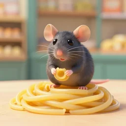 linguini from ratatouille at a pet shop