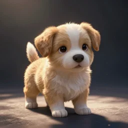 a cute puppy in disney art