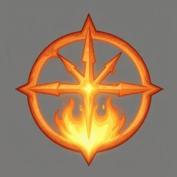 holy fire spell art, gloomhaven, fantasy game spell icon, by greg rutkowski