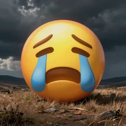 steve brule as the sobbing emoji, 😭