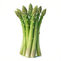 bouquet of asparagus, van gogh style