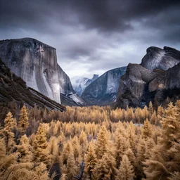 award winning landscape photography of yosemite national park by andy lee, beautiful light, moody, long exposure, infrared photography, ir filter, dramatic lighting, clouds, rule of thirds, golden ratio, layers