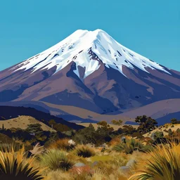 vector of mount taranaki