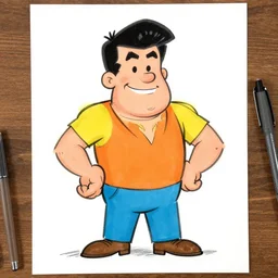 Steve harvey drawn in the style of a classic Archie comic book, illustrated, cartoon, style of Dan Parent