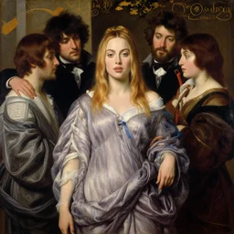 a beautiful painting of margot robbie by john everett millais and dante gabriel rossetti and john collier and john william waterhouse, preraphaelite, detailed, trending on artstation, hd, masterpiece