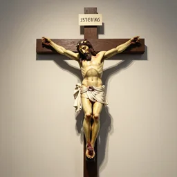 jesus christ on the cross by beeple