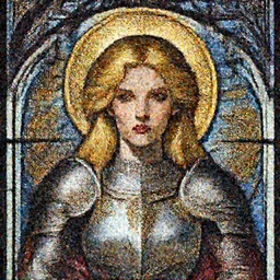 head-on symmetrical centered painted portrait, Elisha Cuthbert as a paladin, blonde hair, golden halo, ornate iron armour, art nouveau tarot, fantasy, gothic  stained glass, intricate, elegant, highly detailed, smooth, sharp focus, illustration, artstation, in the style of Artgerm and Anna Podedworna and Alex Ross and Mucha