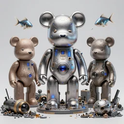 futuristic cyberpunk teddy bears destroying the world, diorama, dof, zeiss lens, detailed, centered, fashion photoshoot, by nicoletta ceccoli, mark ryden, lostfish, artgerm and beeple, shiny, breathtaking, 8 k resolution, extremely detailed, beautiful, artistic, hyperrealistic, octane render, - h 8 0 4