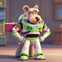 film still of anthropomorphic anthropomorphic westie as buzz lightyear in lightyear ( 2 0 2 2 ), 4 k