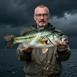 a bass fish that looks like walter white