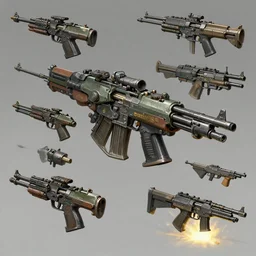 gungan with lots of guns and gains, concept art, artstation trending
