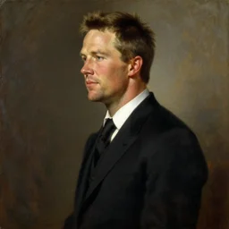 official side portrait of united states president tom brady, in a black suit, 1 8 8 8, a character portrait by cassius marcellus coolidge, reddit contest winner, american romanticism, oil on canvas, detailed painting, creative commons attribution