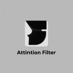 attention filter, minimalist logo without text, simple by victo ngai, kilian eng and jake parker, vector art, geometric, design reference, award winning, centered