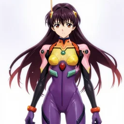 fanart of nazuna nanakusa from yofukashi no uta wearing an evangelion suit