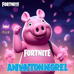 percy pig in fortnite announcement reveal poster crossover