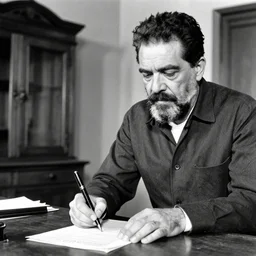 black and white photograph from the early 1 9 0 0 s of fidel castro signing the declaration of independence with a ( ( ( giant!!!!! massive!!!!! pen!!!!! ) ) ), wooden furniture out of focus in the background, high quality, hyperdetailed