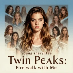 young sheryl lee in twin peaks : fire walk with me ( 1 9 9 2 ), lynchian surrealism, by atey ghailan, by greg rutkowski, by greg tocchini, by james gilleard, by gil elvgren, by joe fenton, by kaethe butcher, by ive freya, by ashley wood, dynamic lighting, gradient light blue, brown, blonde cream and white color scheme, grunge aesthetic