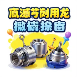 advertisement for automotive components, bright colours on a white background, cartoon design