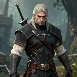 game screenshot of angriestpat as geralt of rivia in the witcher 1