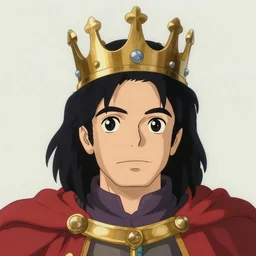 centered!! macro head portrait of medieval king very nice michael jackson, artstation, detailed cartoon, elegant, digital painting, concept art, smooth, sharp focus, illustration, ghibli, makoto shinkai, don bluth, fujita goro, jean giraud, akihiko yoshida, tom whalen 8 k