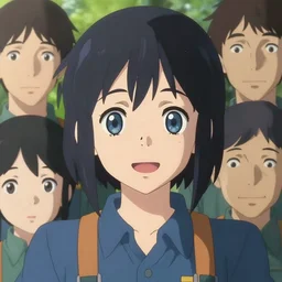 a film still of a happy zoo keeper girl, blue eyes, finely detailed features, closeup at the faces, perfect art, in the zooyard, gapmoe yandere grimdark, trending on pixiv fanbox, painted by gaston bussiere, makoto shinkai, akihiko yoshida, gaston bussiere, craig mullins