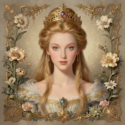 a beautiful detailed front view portrait of a princess with ornate growing around, ornamentation, flowers, elegant, beautifully soft lit, by wayne barlowe, peter mohrbacher, kelly mckernan