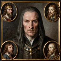 christopher lee, evil sorcerer, lord of the rings, decorated ornaments by titian, veronese, giovanni bellini, perfect face, fine details, realistic shaded