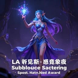 beautiful, strong female elf light wizard casting a spell with blue purple sparkles, digital art! style, trending on [ artstation ], 4 k, cgsociety contest winner, award winning, subsurface scattering!, intricate, full - body!, volumetric lighting!