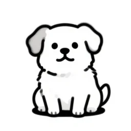 funny dog illustration, black line art on white background, black and white, behance, devianart, artstation, dribble, creary, ello, cgsociety, drawcrowd, pixiv, concept art world, our art corner, newgrounds, doodle addicts, penup