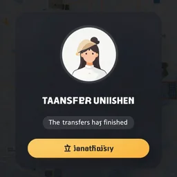 the transfer from unknown has finished successfully