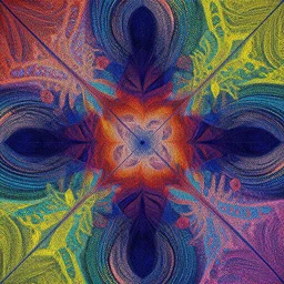 Geometrically abstract colors, extremely high detail, photorealistic, intricate color dotart, album art in the style of James Jean