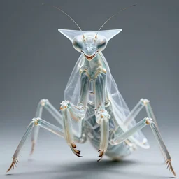 portrait of translucent anthropomorphic mantis religiosa ; hard predatory look ; d & d rogue ; invisibility cloak ; flat triangle - shaped head with thin thread - like antennae ; human - shaped ; concept art ; art by greg rutkowski and artgerm artstation ; 8 k ; wallpapers ; heavy contrast ; cinematic art ; cgsociety ;
