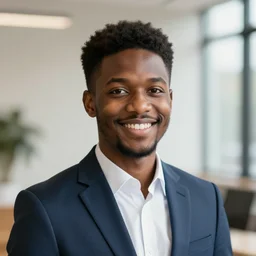 LinkedIn profile picture of a young black professional