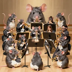 an orchestra composed of mice