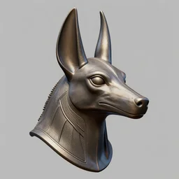 anubis head, highly detailed, digital sculpture